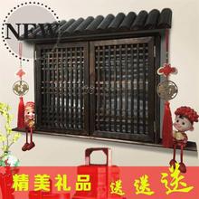 电表箱rk饰假窗户中zx配电箱电闸遮挡盒实木古典墙壁壁◆定制