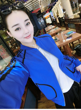 201ro新式开衫拉ka套女士百搭洋气时尚棒球服夹克衫女潮