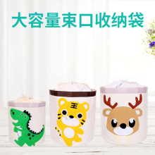 大号收rs盒布艺棉麻s1玩具可爱桶置物学生卡通衣服有盖整理箱