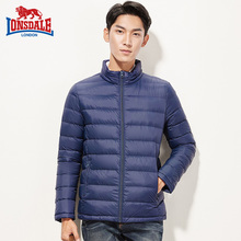 龙狮戴rs男士运动服mr外休闲立领简约轻薄羽绒服132321998