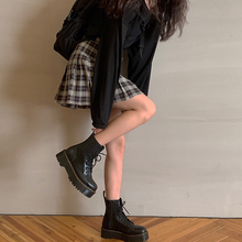 学院风ru子半身裙女ng0春季新式学生高腰a字校服裙百褶短裙子夏