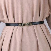 复古时s7腰带女士细c7衣裙简约百搭皮带真皮韩款(小)腰带配裙子