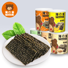 海舍夹sa脆混芝麻香an卜椰蓉南瓜子味办公室零食紫菜罐装