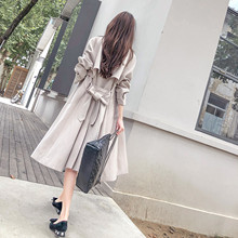 风衣女sa长式韩款百ge2021新式薄式流行过膝大衣外套女装潮