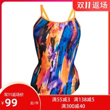 NSAsc女士专业 xw花 三角连体 学习训练竞赛游泳衣 带胸垫2113