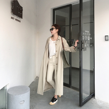(小)徐服sc时仁韩国老xwCE长式衬衫风衣2020秋季新式设计感068