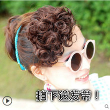 假刘海sc 蓬松(小)卷jm发片女斜刘海隐形无痕复古流海