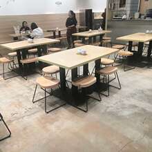 餐饮家sc快餐组合商jm型餐厅粉店面馆桌椅饭店专用