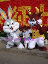 卡通服sh行走卡ayqs具服饰的偶cosp牛服兔l道具的偶服配件