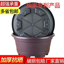 塑料花sh加厚大号阳pb盘仿紫砂花盆花卉植物盆景专用盆