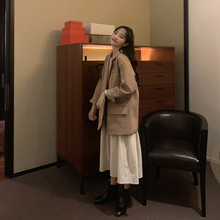 英伦风si个子西装外an2021新式女网红宽松法式休闲(小)西服上衣