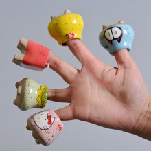 迷你手si卡通多肉花ng特价粗陶罐韩国多肉植物花盆陶瓷拇指盆