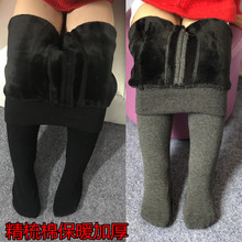 加绒加sm婴儿袜1-db岁秋冬保暖棉裤男女宝宝内外穿宝宝打底裤袜