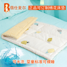 订做可sm洗纯棉花儿db垫被四季幼儿园婴儿床垫春秋薄(小)被褥子