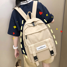 202sq新式时尚iny书包女韩款ulzzang高中大学生双肩包初中生背包