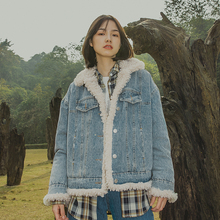 靴下物sq创女装羊羔ny衣女韩款加绒加厚2020冬季新式棉衣外套