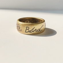 17Fsu Blinfuor Love Ring 无畏的爱 眼心花鸟字母钛钢情侣