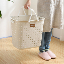 日本进sx洗衣篮家用xh塑料放脏衣服收纳筐卫生间简约脏衣篓