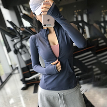 时尚运sz上衣女显瘦mc跑步速干瑜伽服秋冬式网红健身长袖t恤