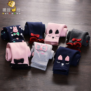 婴儿男宝宝冬季加绒加厚裤子外穿女婴幼儿开档