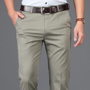 夏季薄款男装夏装2018新款修身中年男裤子40