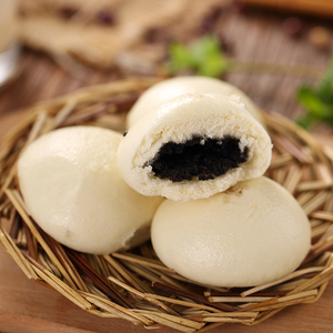 30个早餐半成品流沙包子麻蓉 span class=h>芝麻包 /span>手工馒头