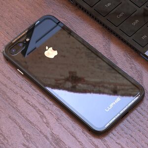 苹果7手机壳iPhone7plus金属边框透明玻璃后盖