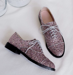 亮片鞋子女潮平底图片