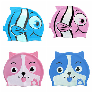 游泳帽儿童卡通泳帽图片