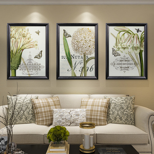 客厅壁画大气花卉图片