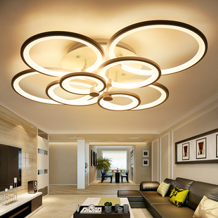 客厅灯led吸顶灯 环形大气简约现代创意个性餐厅卧室大厅灯具灯饰