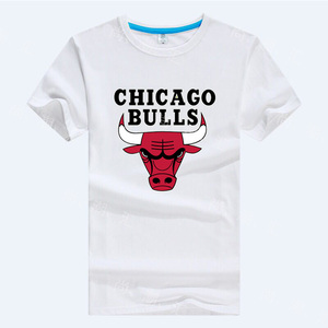 class=h>篮球 /span>球 span class=h>队 /span>牛头logo休闲短袖t恤
