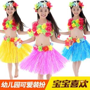夏威夷海草舞服装儿童款40厘米节日幼儿园舞
