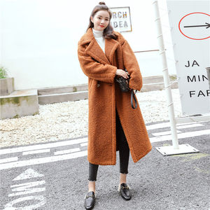毛尼外套中长款秋冬大衣女款女2018新款厚加