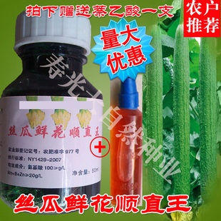 丝瓜顶花顺直长 丝瓜鲜花顺直王 丝瓜沾花剂蘸花剂高产无畸形50ml