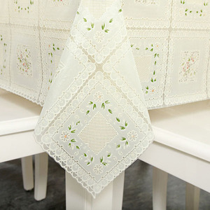 桌布花纹餐桌布pvc防水防烫防油防滑隔热免洗长方形茶几台布餐垫