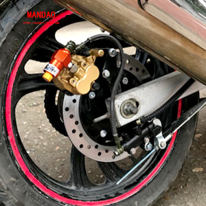 五羊本田摩托车新锋翼/wh125/wy125/彪影150摩托车改装后碟刹套件