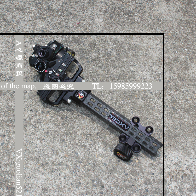 火球AXCEL碳素长杆单针瞄AV31可加放大6-8镜片AV41短杆杠杆瞄准器