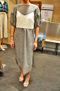 【韩国直邮到手】 东大门带骨吊带皱褶背心裙