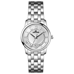 liberaedon励柏艾顿 span class=h>手表 /span>女镶钻石英表精钢表带