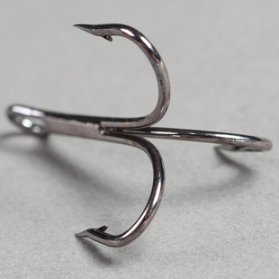 挂鱼钩鲢鱼三爪钩勾越南三角锚钩钓鱼渔具小配件 大号锚0631海洋