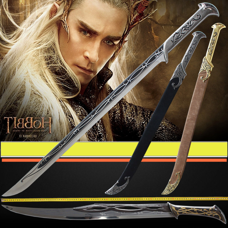 指环王霍比特人精灵王剑瑟兰迪尔佩刀魔兽五军之战刀不锈钢未开刃