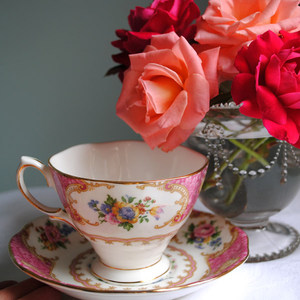 现货英国正品royal albert 卡莱尔小姐 lady carlyle红茶杯碟茶具