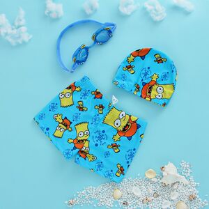 小宝宝大童男孩泳裤3一10泳帽男童沙滩中童短裤衩游泳馆小童童泳