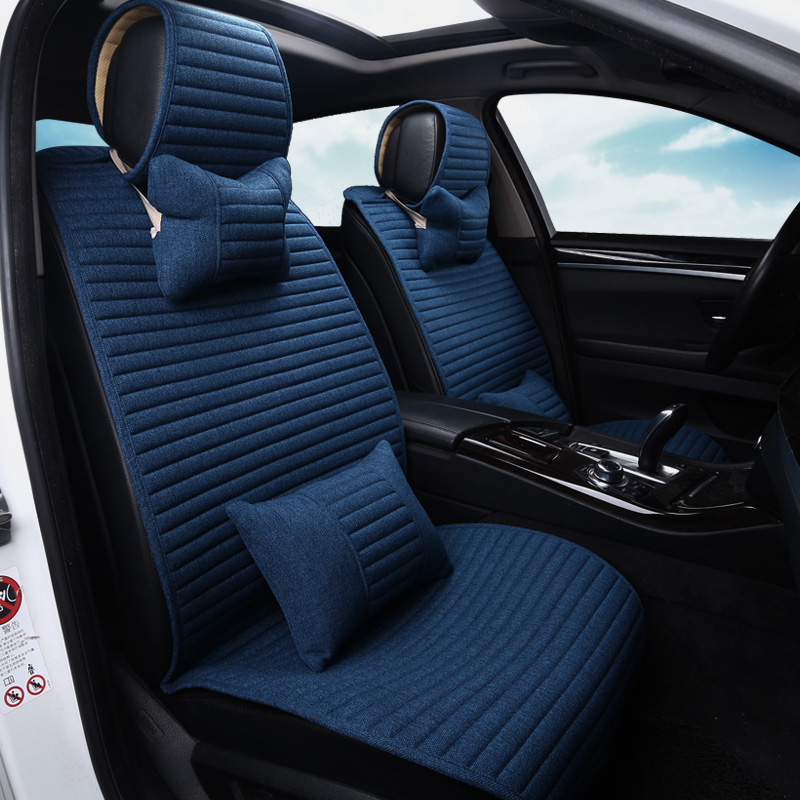 夏季新款卡通汽车坐垫四季通用座垫可爱女士座套全包围车垫套凉垫 已