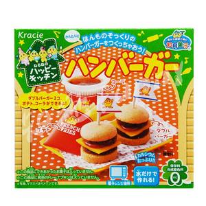 小伶玩具日本食玩汉堡包女孩diy手工糖果制作