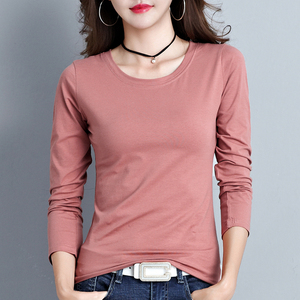 秋衣女外t恤长袖穿图片