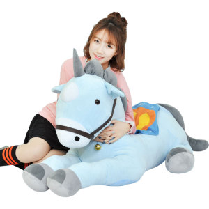 毛绒玩具马公仔坐骑骑布娃娃玩偶儿童女孩可爱卡通生日礼物独角兽
