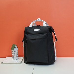 方形书包女双肩日系图片