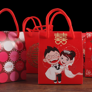 婚庆礼盒回礼手提袋家有喜事图片